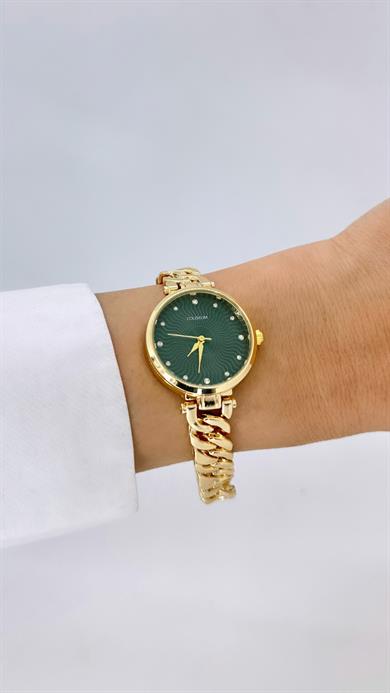 Gold Gurmet Saat/ Yeşil Kadranlı
