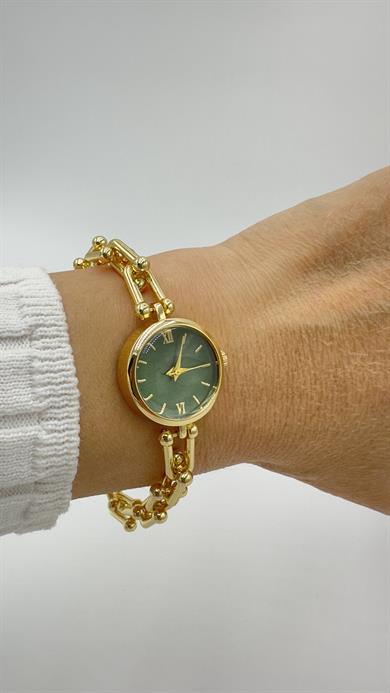 Gold Tfny Marka Model Yeşil Kadranlı Saat