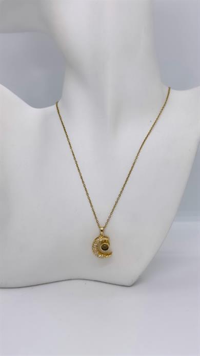 Hilal 100 Dilde Seni Seviyorum Kolyesi