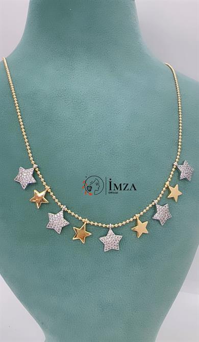 Marka Model Yıldızlı Zirkon Kolye