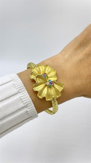 Paris Gold Papatya Model Kelepçe Bileklik