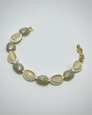 Paris Krıstal Taşlı Ay Işıgı Parlak Doku Tasarım Bileklik