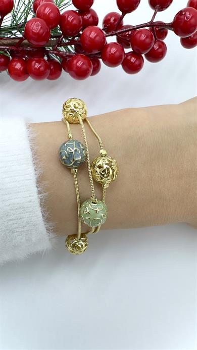 Paris Renkli Toplar Tasarım Model Bileklik