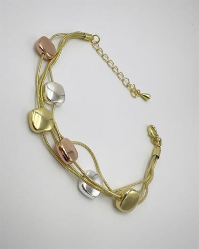 Renkli Kare Mel Tasarkm Model Bileklik