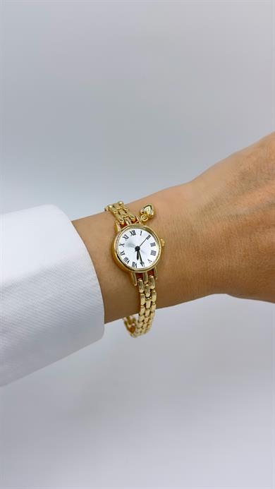 Rlx Yuvarlak Beyaz Kadranlı Charmlı Saat