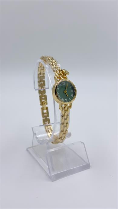 Rlx Yuvarlak Yeşil Kadranlı Charmlı Saat