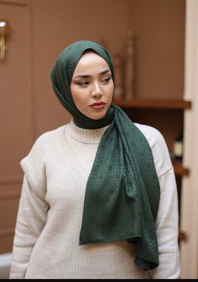 İpeksi Jakar Zümrüt Yeşili Şal