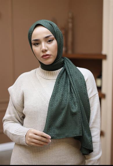 İpeksi Jakar Zümrüt Yeşili Şal