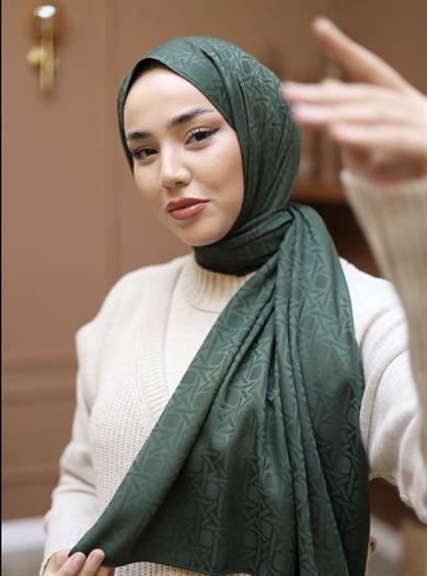 İpeksi Jakar Zümrüt Yeşili Şal