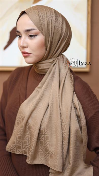 İpeksi Jakarlı Kese kağıdı Rengi Şal