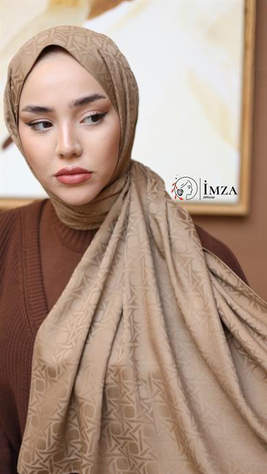 İpeksi Jakarlı Kese kağıdı Rengi Şal