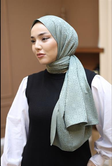 İpeksi Jakarlı Çağla  Şal