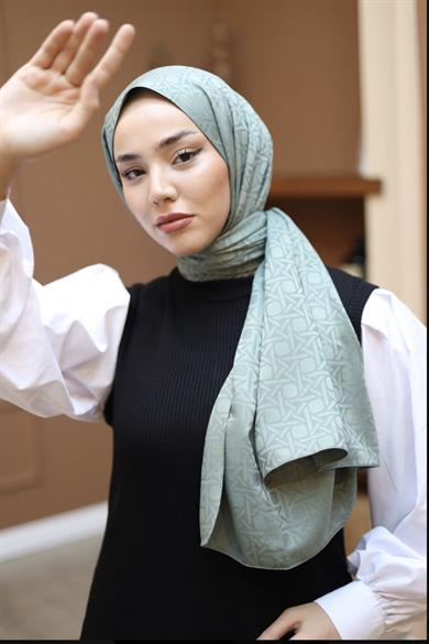 İpeksi Jakarlı Çağla  Şal
