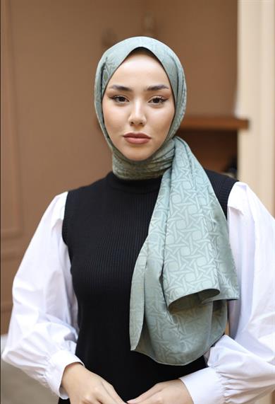 İpeksi Jakarlı Çağla  Şal