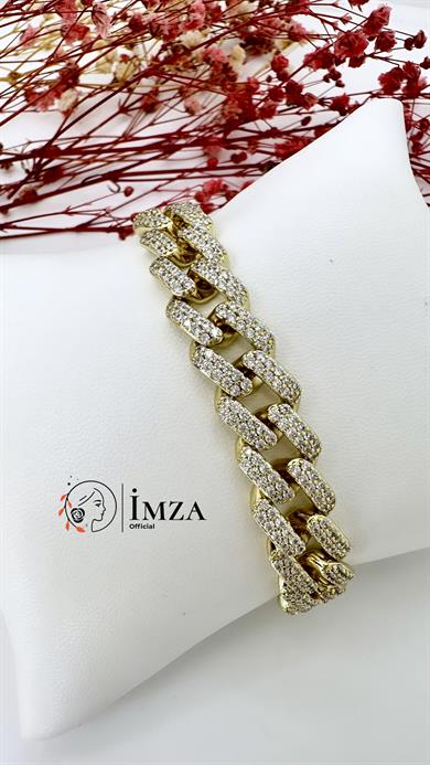 Vip 14 Ayar  Renk Full Taşlı Gurmet Bileklik