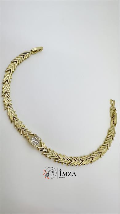 Vip 14 Ayar Renk Bagetli Kılçık Bileklik