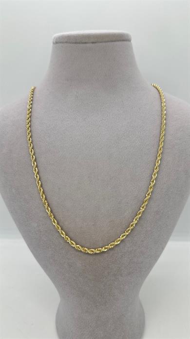 Vip 14 K 2mm Halat Kolye 50cm