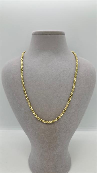 Vip 14 K 3mm Halat Kolye 50cm