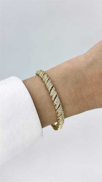 Vip 14 K Deniz Dalgası Bileklik