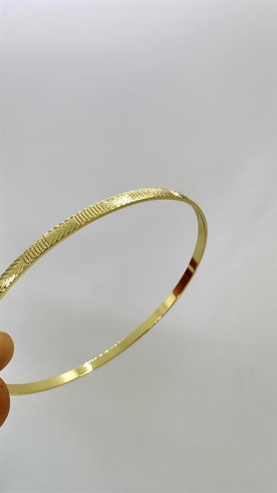 Vip 14 K Desenli Ajda Bilezik 64cm