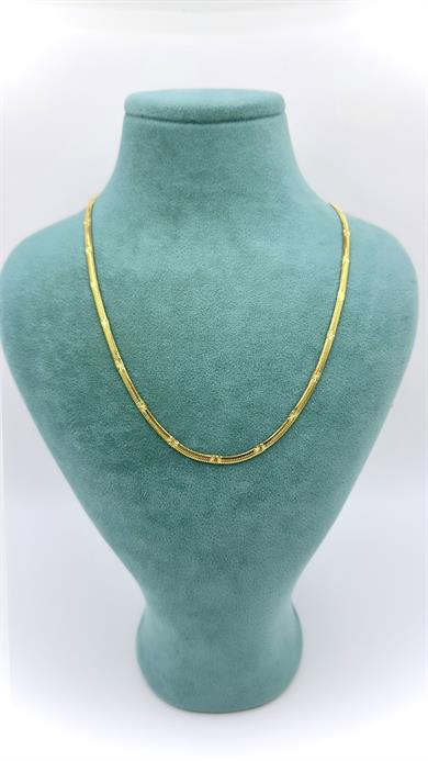 Vip 14 K Desenli İtalyan Kolye 45 Cm