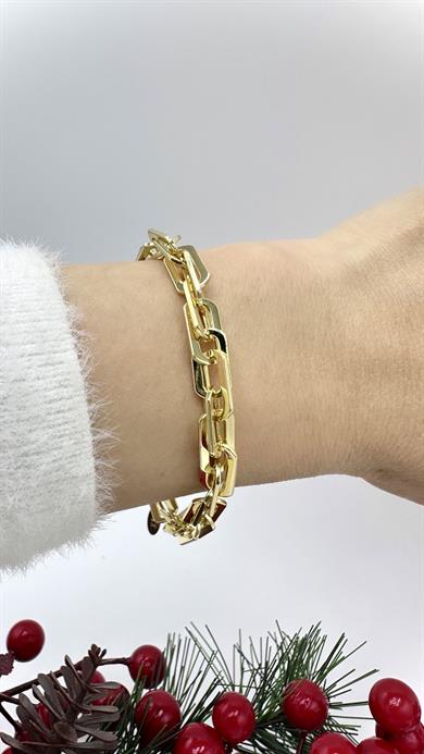 Vip 14 K Fasetli Ataç Model Bileklik