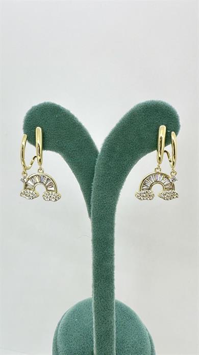 Vip 14 K Gökkuşağı Küpe