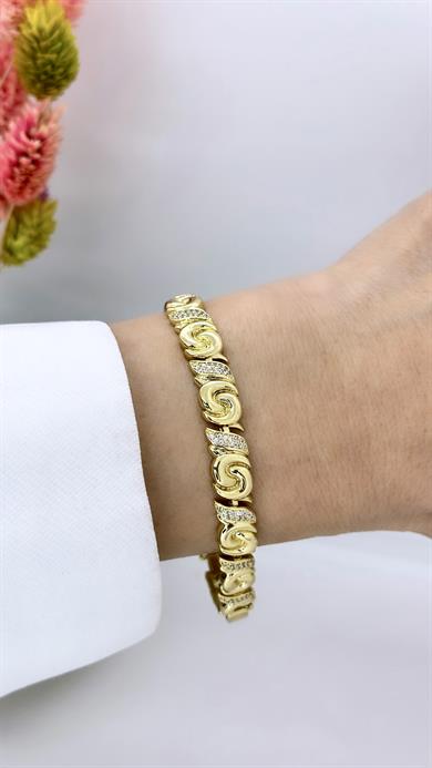Vip 14 K Gül Model Bileklik