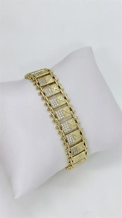 Vip 14 K Hasır X Bileklik