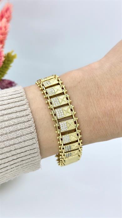 Vip 14 K Hasır X Bileklik