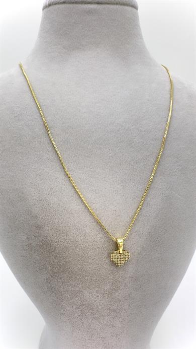 Vip 14 K Kalp Model Kolye