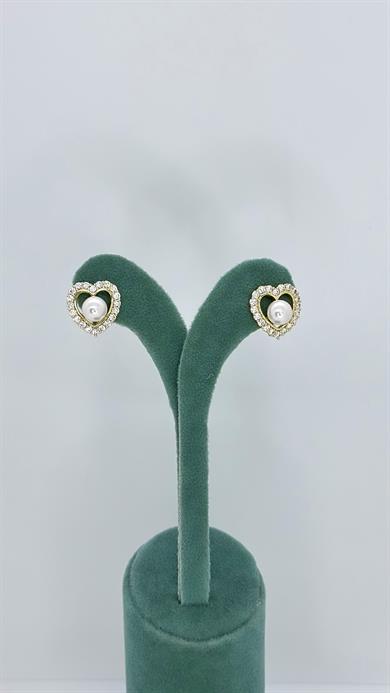 Vip 14 K Kalpli İnci Küpe