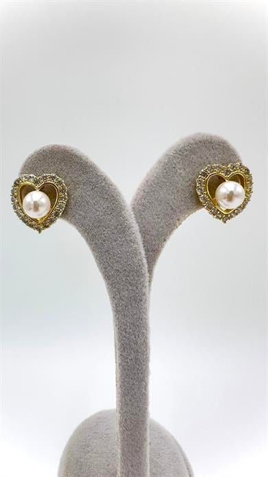 Vip 14 K Kalpli İnci Küpe