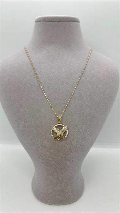 Vip 14 K Kelebek Kolye