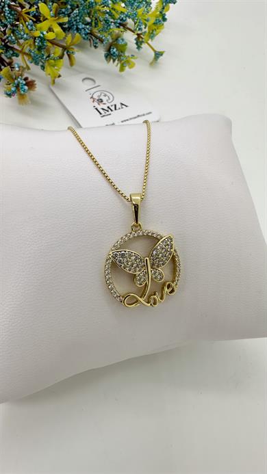 Vip 14 K Kelebek Kolye