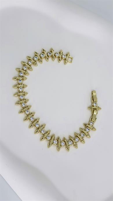 Vip 14 K Oklu Su Yolu Model Bileklik