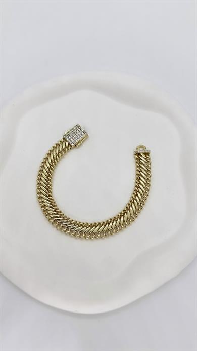 Vip 14 K Örğü Zincir Bileklik