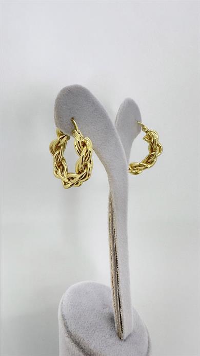 Vip 14 K Sarmal Halka Küpe
