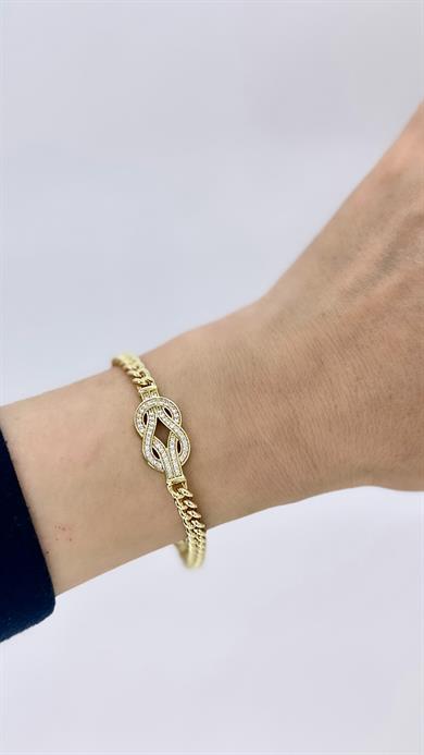 Vip 14 K Sonzuzluk Zincir Bileklik