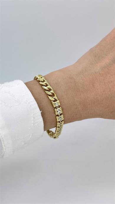 Vip 14 K Su Yolu Gurmet Detaylı Bileklik
