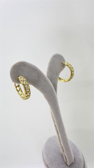 Vip 14 K Su Yolu Halka Küpe