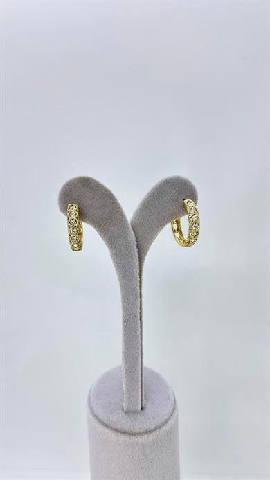 Vip 14 K Su Yolu Halka Küpe