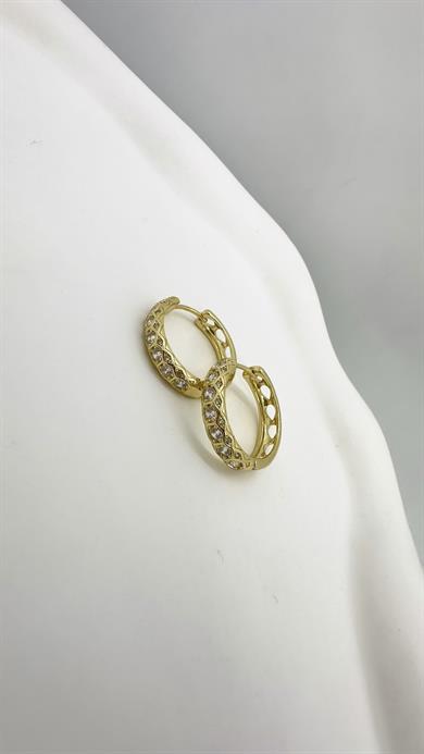 Vip 14 K Su Yolu Halka Küpe