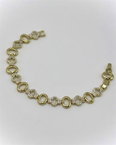 Vip 14 K Taş Bağlıntılı Oval Bileklik