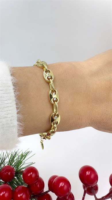 Vip 14 K Taş Detay Pluse Model Bileklik