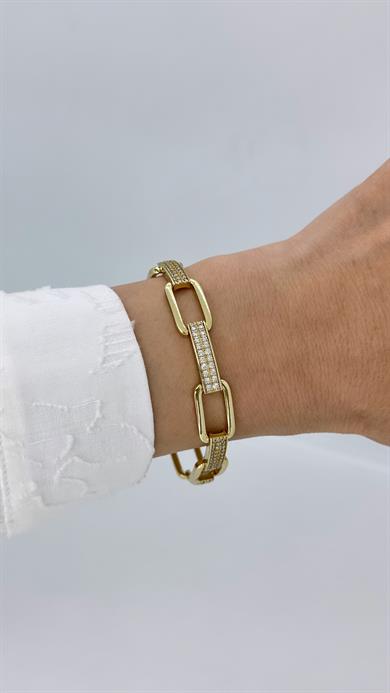 Vip 14 K Taşlı Ataç Bileklik