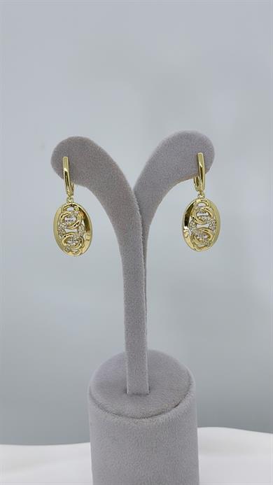 Vip 14 K Taşlı Gurmet Model Küpe