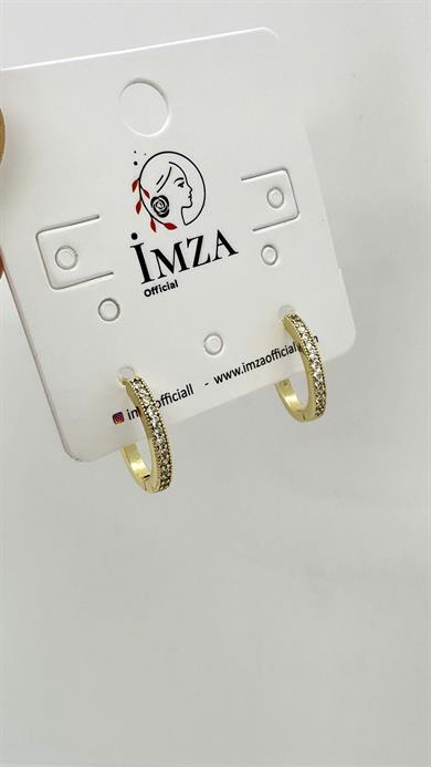 Vip 14 K Taşlı Halka Küpe