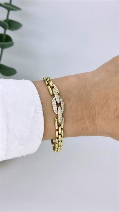 Vip 14 K Taşlı İklim Bileklik