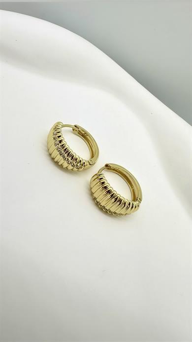 Vip 14 K Taşlı İstiridye Küpe